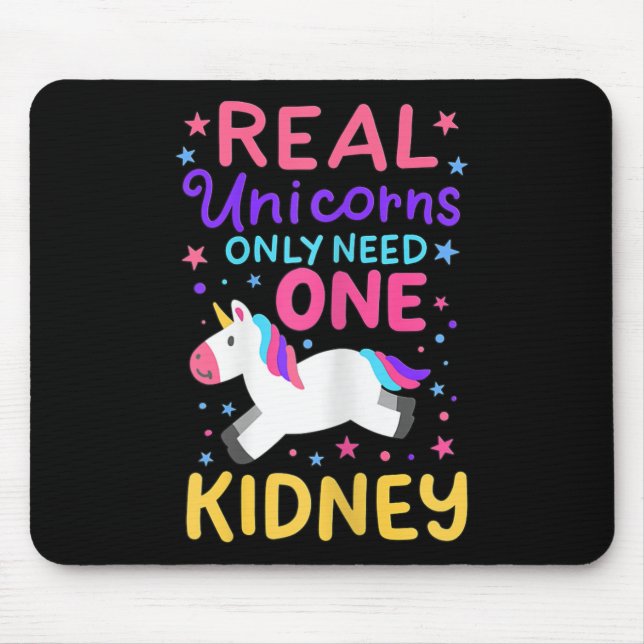 Kidney Transplant Renal Surgery Cute Unicorn For G Mouse Pad (Front)