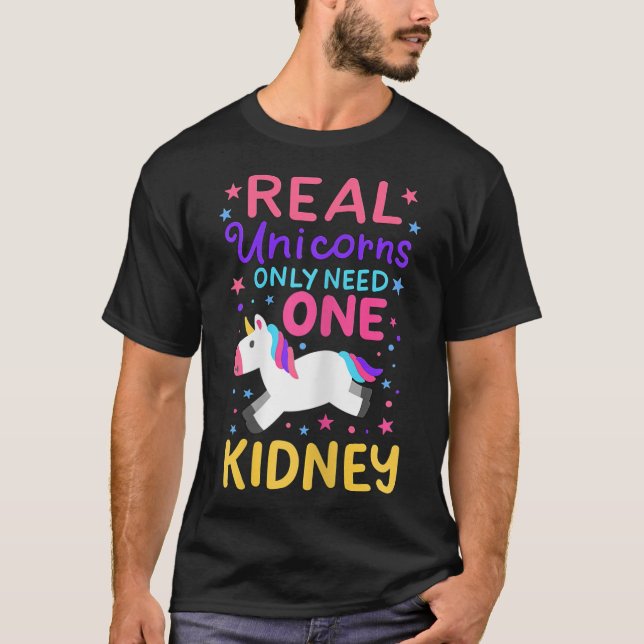 Kidney Transplant Renal Surgery Cute Unicorn For G T-Shirt (Front)