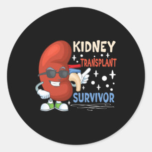 Kidney Transplant Surgery Kidney Donor Kidney Dise Classic Round Sticker