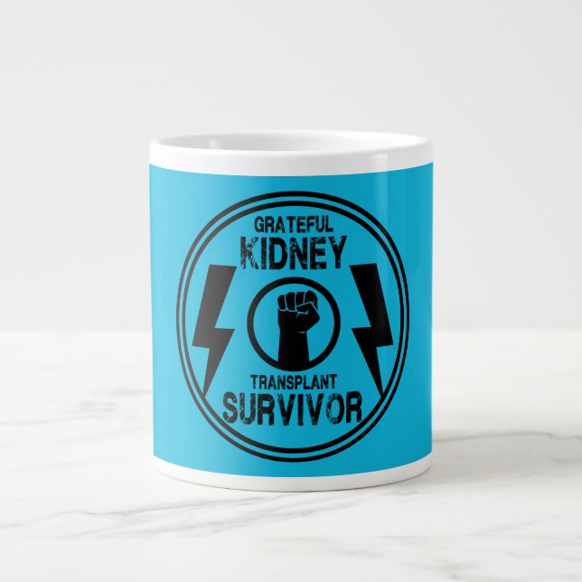 Kidney Transplant Survivor Large Coffee Mug (Front)