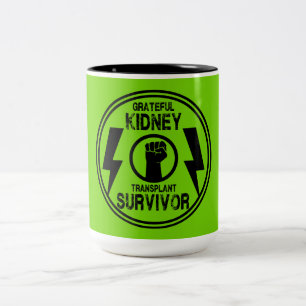 Kidney Transplant Survivor Two-Tone Coffee Mug
