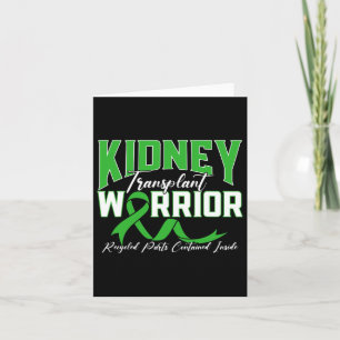 Kidney Transplant Warrior Renal Kidney Disease Pat Card