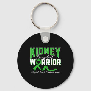 Kidney Transplant Warrior Renal Kidney Disease Pat Keychain