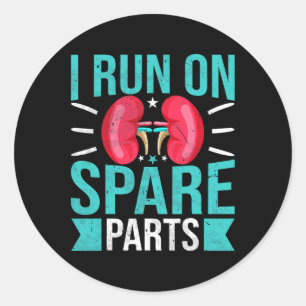Kidney Warrior - Kidney Disease Awareness Motivati Classic Round Sticker