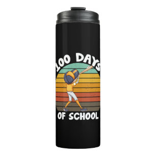 Kids 100 Days Of School Boys 100th Day Baseball Thermal Tumbler