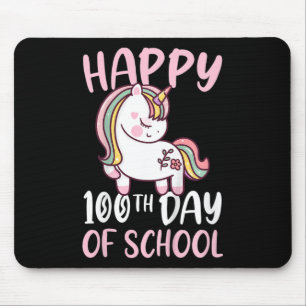 Kids 100 Days Of School Girls Happy 100th Day Of S Mouse Pad