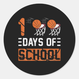 Kids 100 Days Of School Kids Girls Toddler Boys Ba Classic Round Sticker