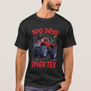 Kids 100 Days Of School Monster Truck   Boys Toddl T-Shirt