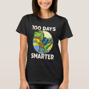 Kids 100 days smarter, Cute dino Happy 100th Day o T-Shirt