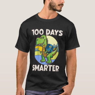 Kids 100 days smarter, Cute dino Happy 100th Day o T-Shirt