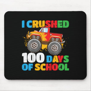 Kids 100th Day Of School Boys I Crushed 100 Days O Mouse Pad