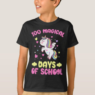 Kids 100th Day Of School Girls 100 Magical Days Of T-Shirt