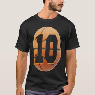 kids 10 year Old Birthday Boys basketball 10th bir T-Shirt