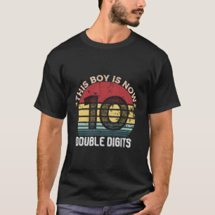 Kids 10 Year Old Double Digits 10Th Birthday Gift T-Shirt