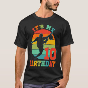 Kids 10 Year Old Soccer It's My Birthday Party The T-Shirt