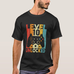 Kids 10 Years Old Boy Girl 2012 Birthday Level 10 T-Shirt