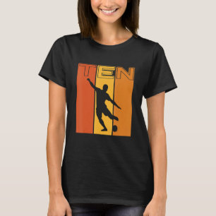 Kids 10th birthday football 10 years old soccer pl T-Shirt