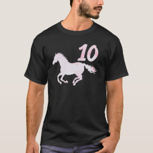 Kids 10th Birthday Horse  for 10 Year Old T-Shirt