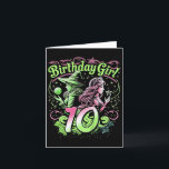 Kids 10th Birthday Witch Pink And Green 10 Year Ol Card<br><div class="desc">Kids 10th Birthday Witch Pink And Green 10 Year Old Birthday Girl 1</div>