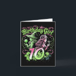 Kids 10th Birthday Witch Pink And Green 10 Year Ol Card<br><div class="desc">Kids 10th Birthday Witch Pink And Green 10 Year Old Birthday Girl 1</div>