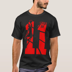 Kids 11 Year Old 11th Basketball Birthday PartyThe T-Shirt