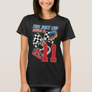 Kids 11 Years Old Race Car Birthday  11th Racing P T-Shirt