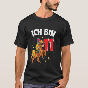 Kids 11st Birthday Horse Girls Birthday 11 Years T-Shirt