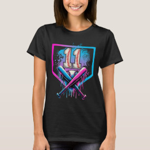 Kids 11th Bysebyll Birthday Party Boy Sport Fan 11 T-Shirt