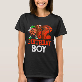 Kids 12 Year Old Basketball Dabbing 12th Birthday T-Shirt