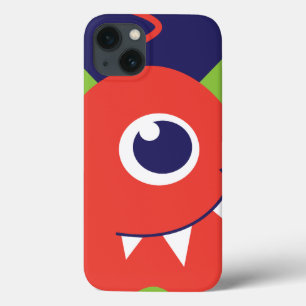 Kids 1 eyed alien orange ipad case