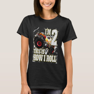 Kids 1 Year Old  Monster Truck Birthday T-Shirt