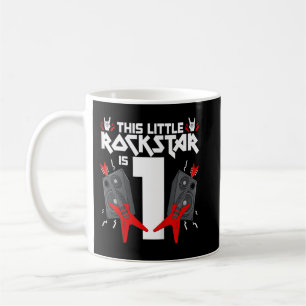 Kids 1 Year Old Rock And Roll Star Birthday Party  Coffee Mug