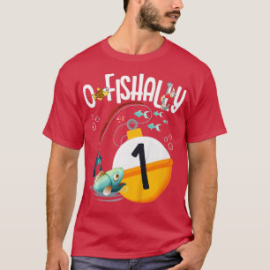 Kids 1st Birthday Fishing Theme For Boys And Girls T-Shirt