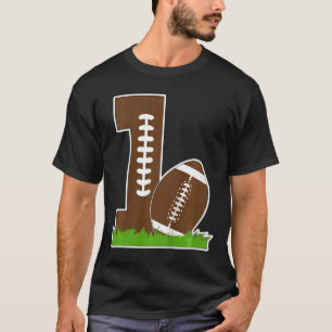 Kids 1st Birthday Party Football Boy One Year Old  T-Shirt