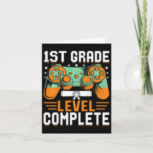 Kids 1st Grade Level Complete Graduation Video Gam Card