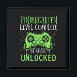 Kids 1st Grade Unlocked Gamer School Kindergarten  Magnet<br><div class="desc">Kids 1st Grade Unlocked Gamer School Kindergarten Level Complete</div>