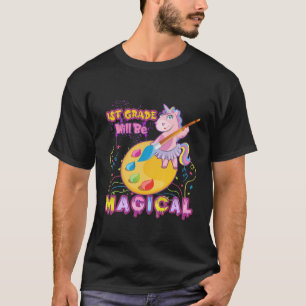 Kids 1St Grade Will Be Magical Unicorn First Day O T-Shirt