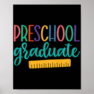 Kids 2023 Pre-k Graduate Preschool Boys Last Day O Poster