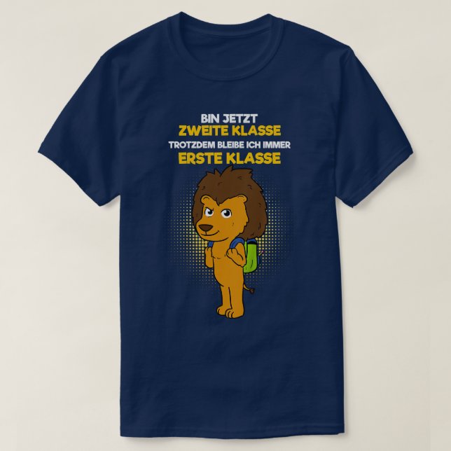 Kids 2 class lion primary school class change 2nd  T-Shirt (Design Front)