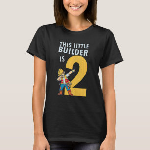 Kids 2 Year Old Builder Boy 2nd Birthday Builder C T-Shirt