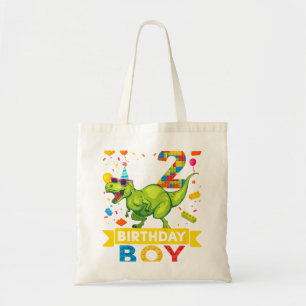Kids 2 Year Old Dinosaur Building Blocks 2Nd Birt Tote Bag