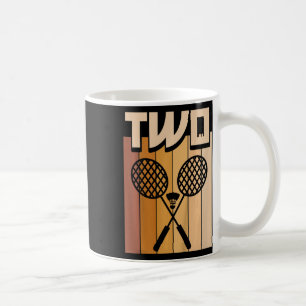 Kids 2 Year Old Dminton Birthday Boy 2nd Birthday Coffee Mug
