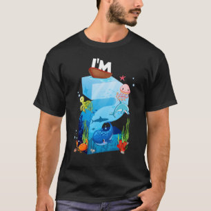 Kids 2 Year Old Ocean Life Whale Dolphin Shark 2nd T-Shirt