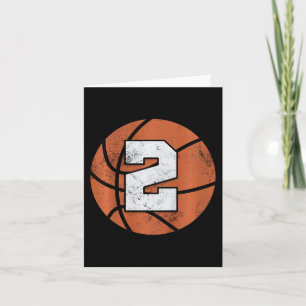 Kids 2 Years Old Birthday Kids Boys Girls Fun Bask Card