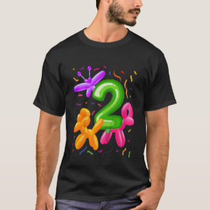 Kids 2nd Birthday Balloon Animals Balloon Themed B T-Shirt