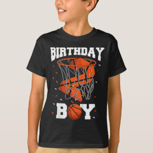 Kids 2nd Birthday Basketball Boy Two Year Old Bask T-Shirt