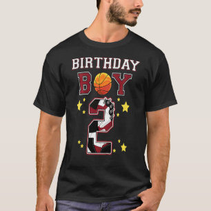 Kids 2nd Birthday Basketball Sneakers 2 Years Old  T-Shirt