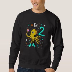 Kids 2nd Birthday Boy Birthday Girl I'm 2 Yrs Ice Sweatshirt