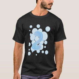 Kids 2nd Birthday Bubble Themed Birthday Party T-Shirt