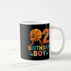 Kids 2nd Birthday Sketll Dabbing 2 Years Old Kids Coffee Mug